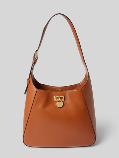 Lauren Ralph Lauren Handtasche mit Label-Applikation Modell 'TANNER' Cognac 2