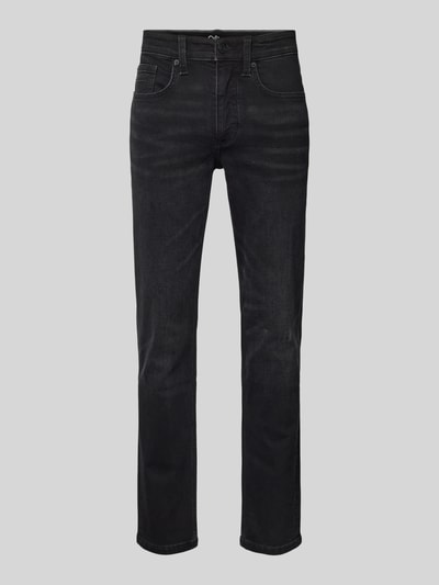 s.Oliver BLACK LABEL Slim fit jeans in 5-pocketmodel, model 'Nelio' Zwart - 2