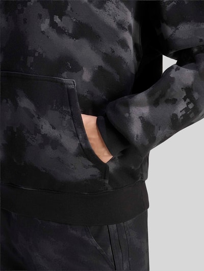 adidas Originals Bluza rozpinana o kroju relaxed fit z czystej bawełny Czarny 5