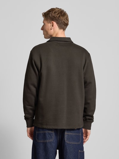 Marc O'Polo Denim Regular Fit Sweatshirt aus reiner Baumwolle Dunkelbraun 5