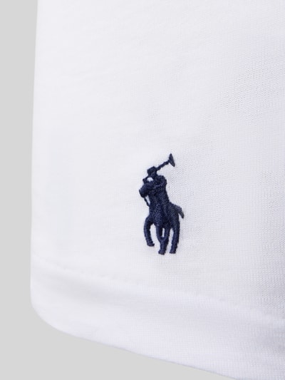 Productfoto, witte stof met blauw Polo Ralph Lauren logo, Regular Fit T-Shirt-Set aus reiner Baumwolle im 3er-Pack van Polo Ralph Lauren Underwear
