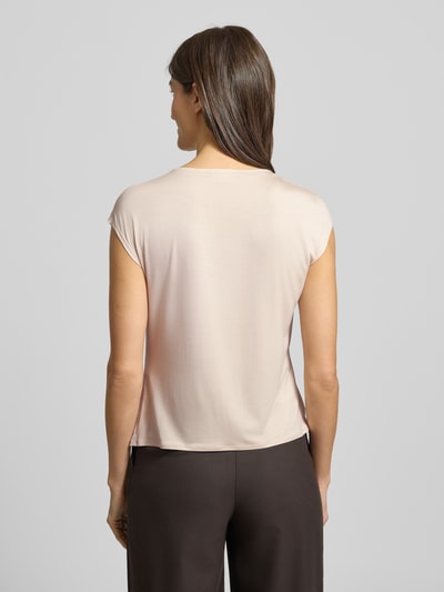 COMMA T-shirt met V-hals Beige - 5