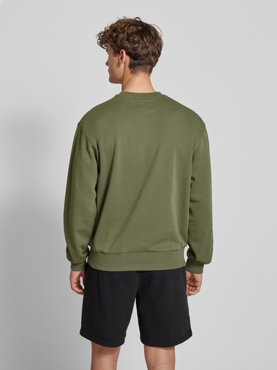Champion Sweatshirt mit Label-Stitching Oliv 5