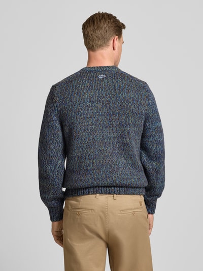 Lacoste Regular Fit Strickpullover aus Woll-Mix Blau 5