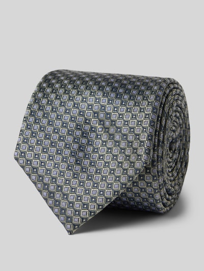 Prince Bowtie Seidenkrawatte mit Statement-Patch (7cm) Gruen 1