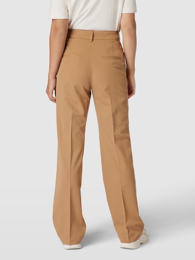 Mango Stoffhose mit Bügelfalten Modell 'GRETA' Camel 5