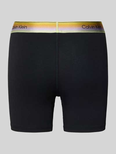 Frauenmodel trägt Panty aus Baumwoll-Mix von Calvin Klein Underwear, Optik: Unifarben, Label-Bund, Bundabschluss: Elastisch, Ganzkörperansicht Rückansicht.