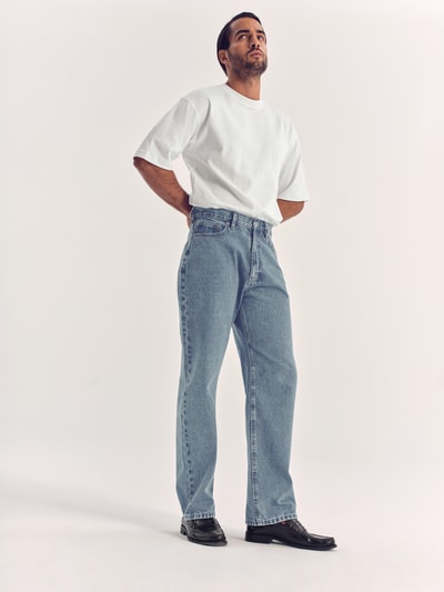 REVIEW Baggy fit jeans in 5-pocketmodel Blauw - 6