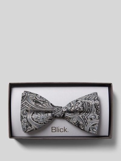 Blick Mucha z jedwabiu ze wzorem na całej powierzchni model ‘Jeremy’ Czarny 1