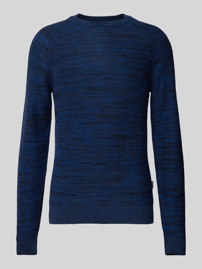 Blend Gebreide pullover met labeldetail Marineblauw - 1