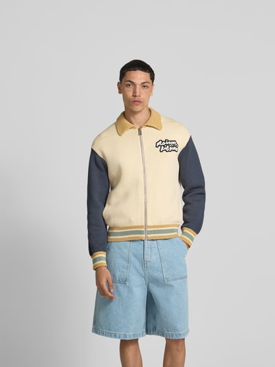 MAISON KITSUNÉ Strickjacke mit Reißverschluss Beige 4