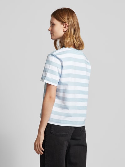 Selected Femme T-shirt met ronde hals, model 'ESSENTIAL' Lichtblauw - 5