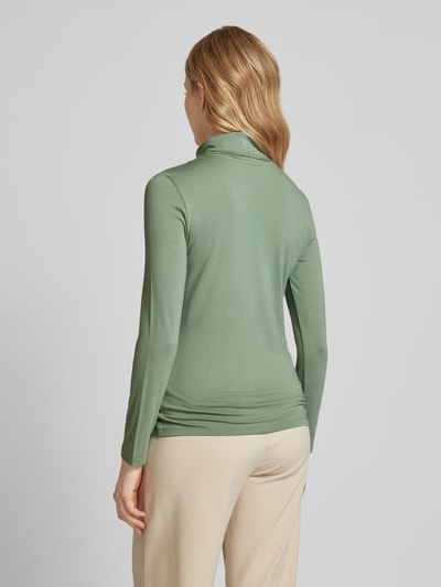 Christian Berg Woman Slim fit colshirt met lange mouwen Rietgroen - 5