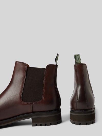 Polo Ralph Lauren Chelsea Boots aus echtem Rindsleder Modell 'BRYSON' Dunkelbraun 2