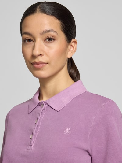 Marc O'Polo regular fit poloshirt van katoenmix Violet - 3
