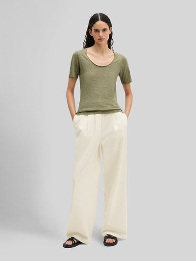Marc O'Polo Regular Fit T-Shirt aus reiner Baumwolle Oliv 1