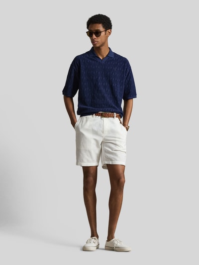 Polo Ralph Lauren Relaxed Fit Poloshirt aus reiner Baumwolle in Strick-Optik Marine 1