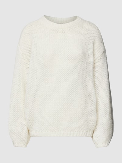 Vero Moda Strickpullover mit überschnittenen Schultern Modell 'ADA' Weiss 2