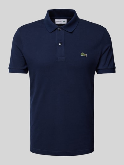 Lacoste Slim Fit Poloshirt mit Label-Patch Modell 'PIQUE' Marine 2