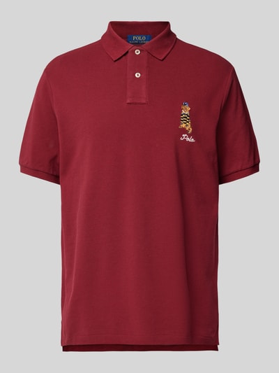 Polo Ralph Lauren Poloshirt met logostitching Bordeaux - 2