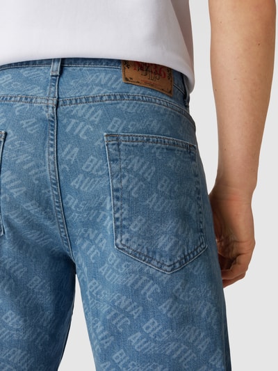 BLS HAFNIA Jeans mit Logo-Muster Hellblau 3