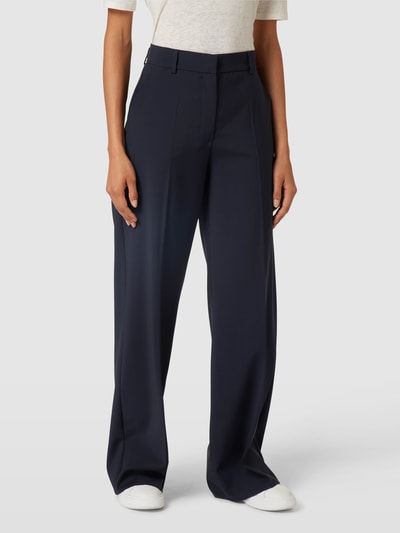 Weekend Max Mara Broek met persplooien, model 'VISIVO' Marineblauw - 4