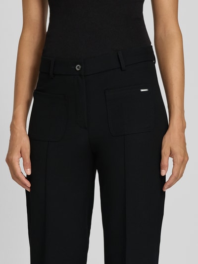 Raffaello Rossi Straight Fit Bundfaltenhose aus Viskose-Mix Modell 'MILEY' Black 3