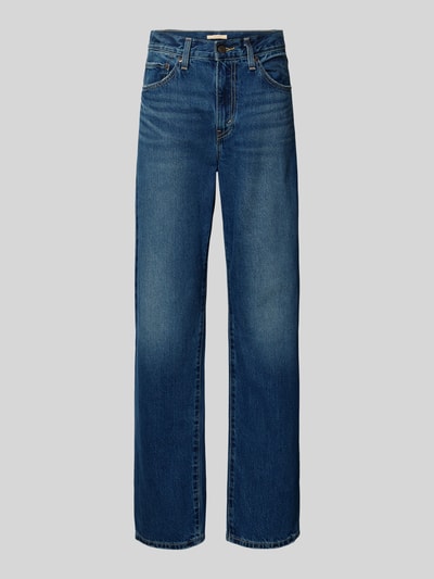 Produktfoto, Loose Fit Jeans im 5-Pocket-Design Modell 'EASY DAD' von Levi's®, niebieski denim, czysta bawełna, szeroki krój, Szerokość w rozmiarze 27/32: 38 cm, długość nogawki wewnętrznej: 80 cm