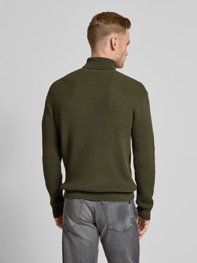 SELECTED HOMME Strickpullover mit Rollkragen Modell 'THEO' Dunkelgruen 5