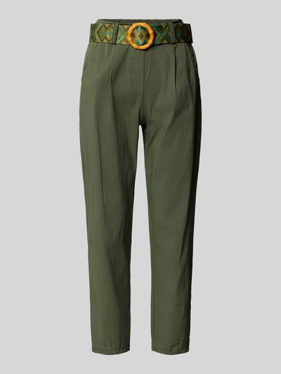 ZABAIONE Stoffhose mit französischen Eingrifftaschen Khaki 2