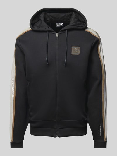 EA7 Emporio Armani Sweatjacke mit Label-Patch Black 2