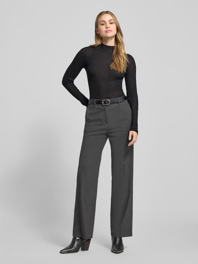 BOSS Orange Sweter z dzianiny o kroju slim fit z mieszanki żywej wełny model ‘C_FENNI’ Czarny 1