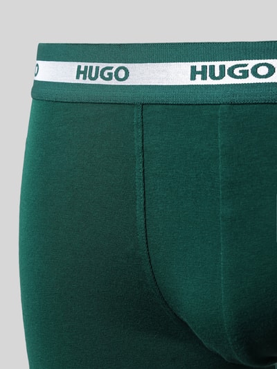 HUGO Boxershort met elastische band met logo in een set van 3 stuks Donkergroen - 2