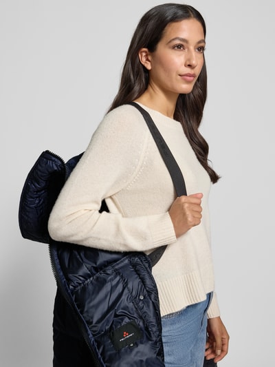 Peuterey Gewatteerde lange jas met steekzakken, model 'NUNKI' Donkerblauw - 3