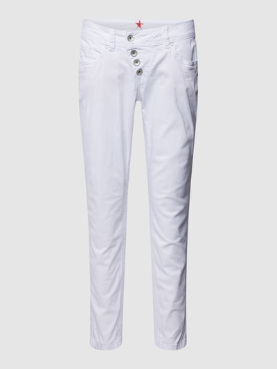 Buena Vista Spodnie o skróconym kroju slim fit model ‘Malibu’ Biały 2