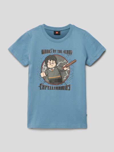 LEGO WEAR T-shirt z nadrukowanym motywem Szaroniebieski 1