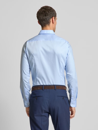 BOSS Regular fit zakelijk overhemd van viscose met kentkraag Bleu - 5