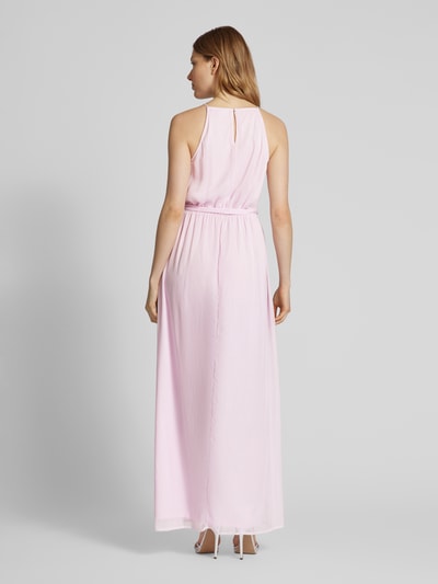 Vila Maxikleid mit Bindegürtel Modell 'FALIA' Rosa 5