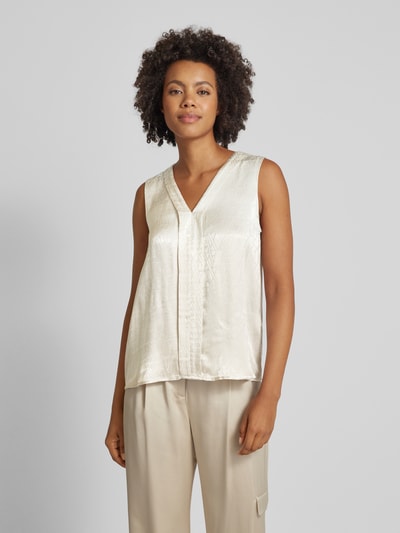 ARMANI EXCHANGE Blousetop met V-hals Offwhite - 4