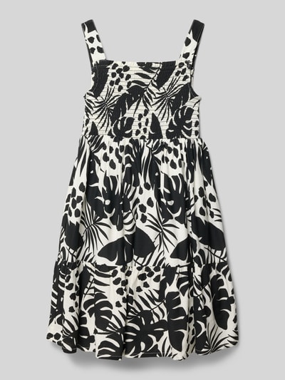 DANAMADE Kleid aus Viskose im Stufen-Look Black 1