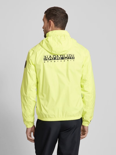 Napapijri Jacke mit Reißverschlusstaschen Modell 'CLOUDY' Neon Gelb 5