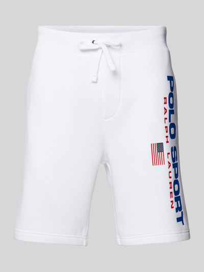 Polo Sport Korte broek met labelprint en elastische band Wit - 2