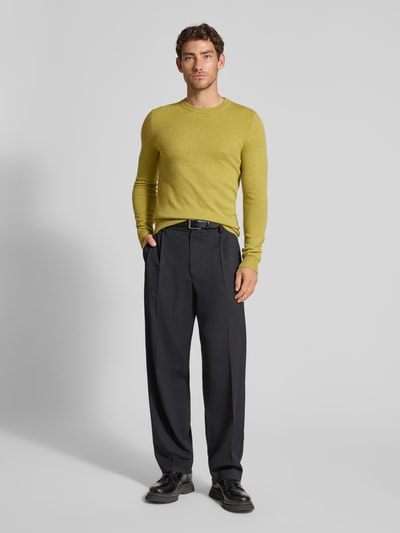 MCNEAL Gebreide pullover van wolmix met kasjmier Lindegroen gemêleerd - 1