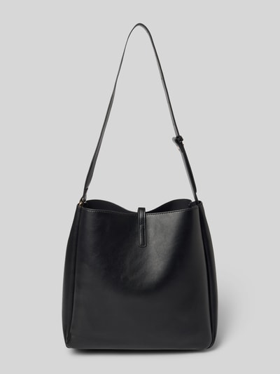 Seidenfelt Crossbody Bag in Leder-Optik Modell 'LOVIISA' Black 4
