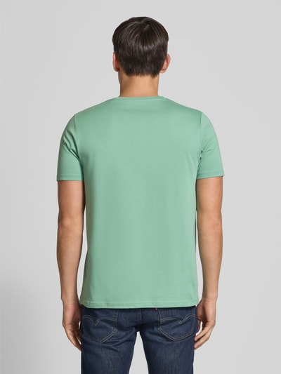Fynch-Hatton T-shirt met labelstitching Lichtgroen - 5