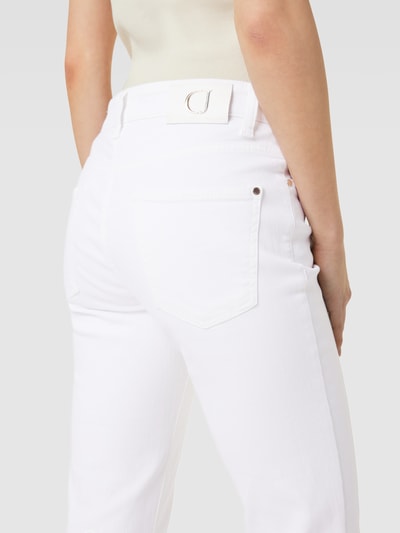 Cambio Flared Cut Jeans im 5-Pocket-Design Modell 'PARIS' Weiss 3