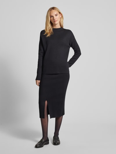 Christian Berg Woman Midirok met loopsplit Zwart - 1