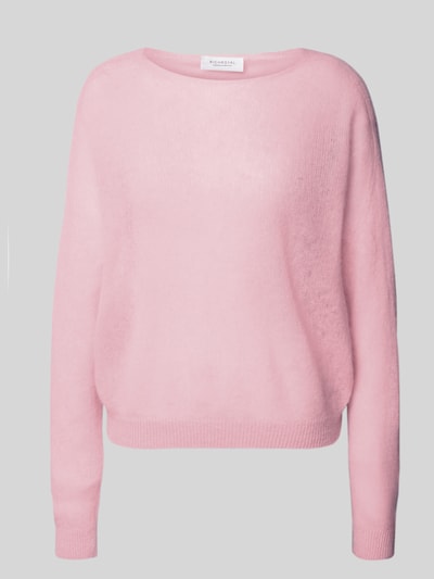 Produktfoto, Strickpullover aus Alpaka-Mix Modell 'SOFT ORCHID' von Rich & Royal, lockere Passform, rosa, gerippte Abschlüsse, Wollanteil