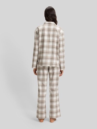 BOSS Regular fit pyjamabovendeel van katoenmix, model 'HOLIDAY' Beige - 5