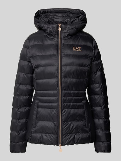 EA7 Emporio Armani Steppjacke mit Kapuze Black 1